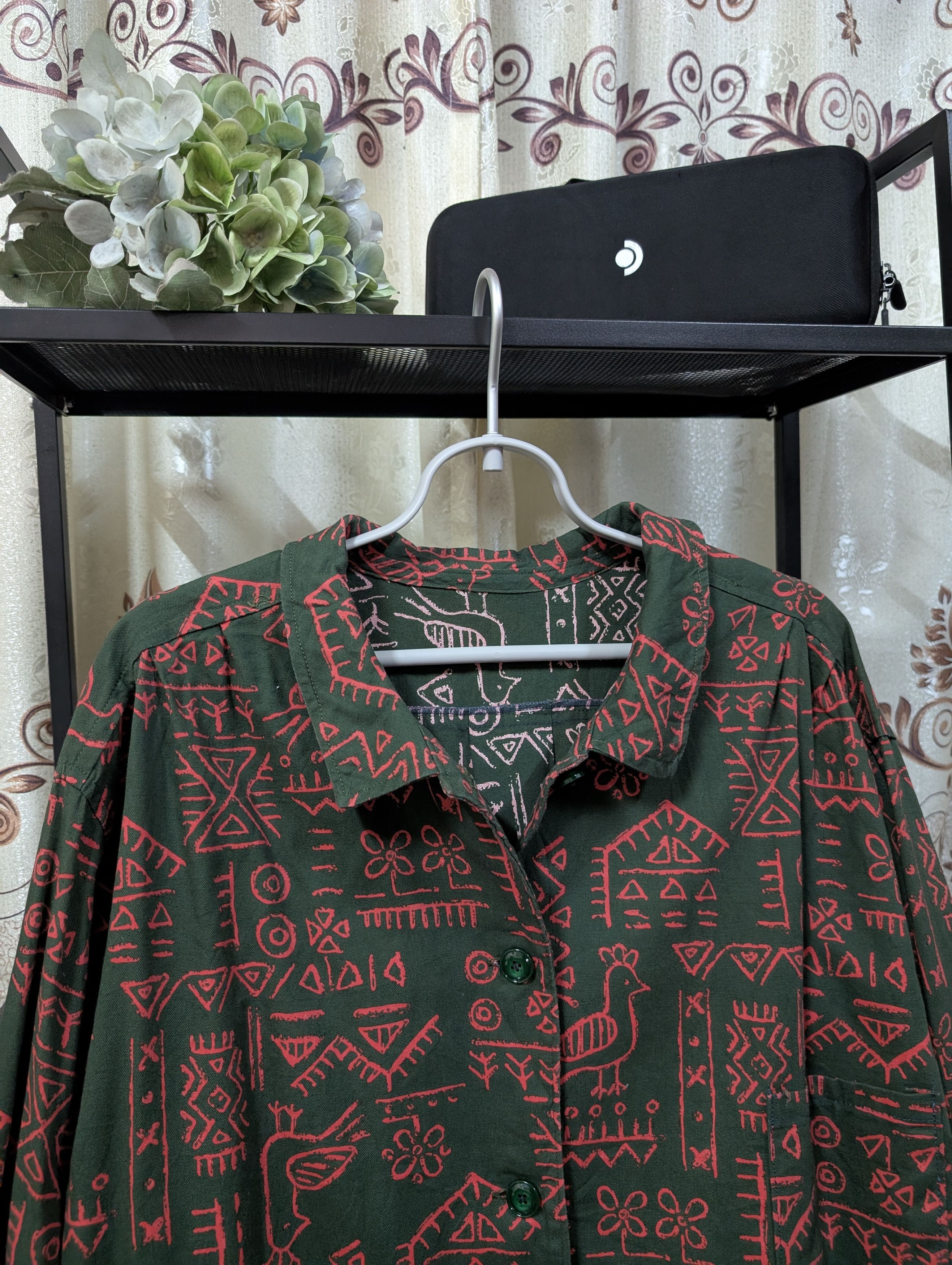 Other Button Up Shirt Jacket Aztec Mayan Probably Printed Monogram Size L / US 10 / IT 46 - 3 Thumbnail