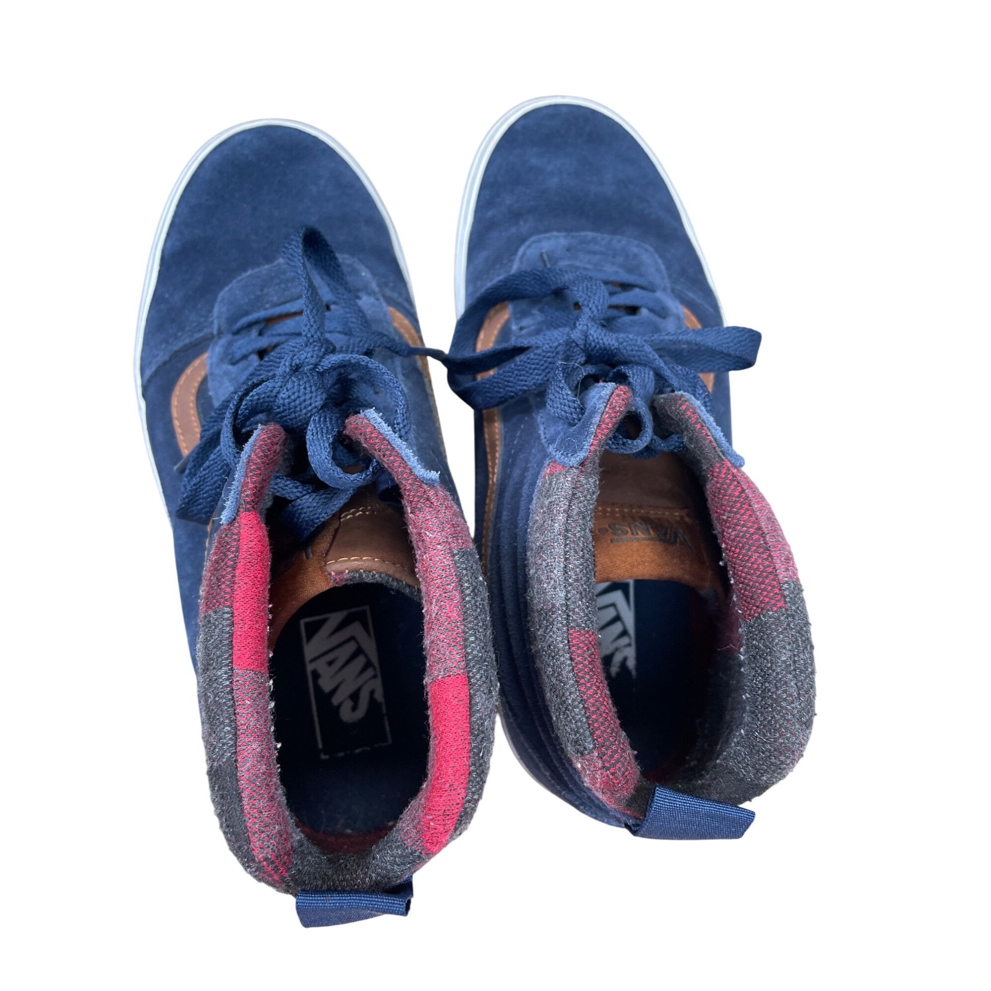 Vans Vans Mens Blue Suede Canvas High-Top Sneakers size 9 SKU 905 Size US 9 / EU 42 - 13 Thumbnail