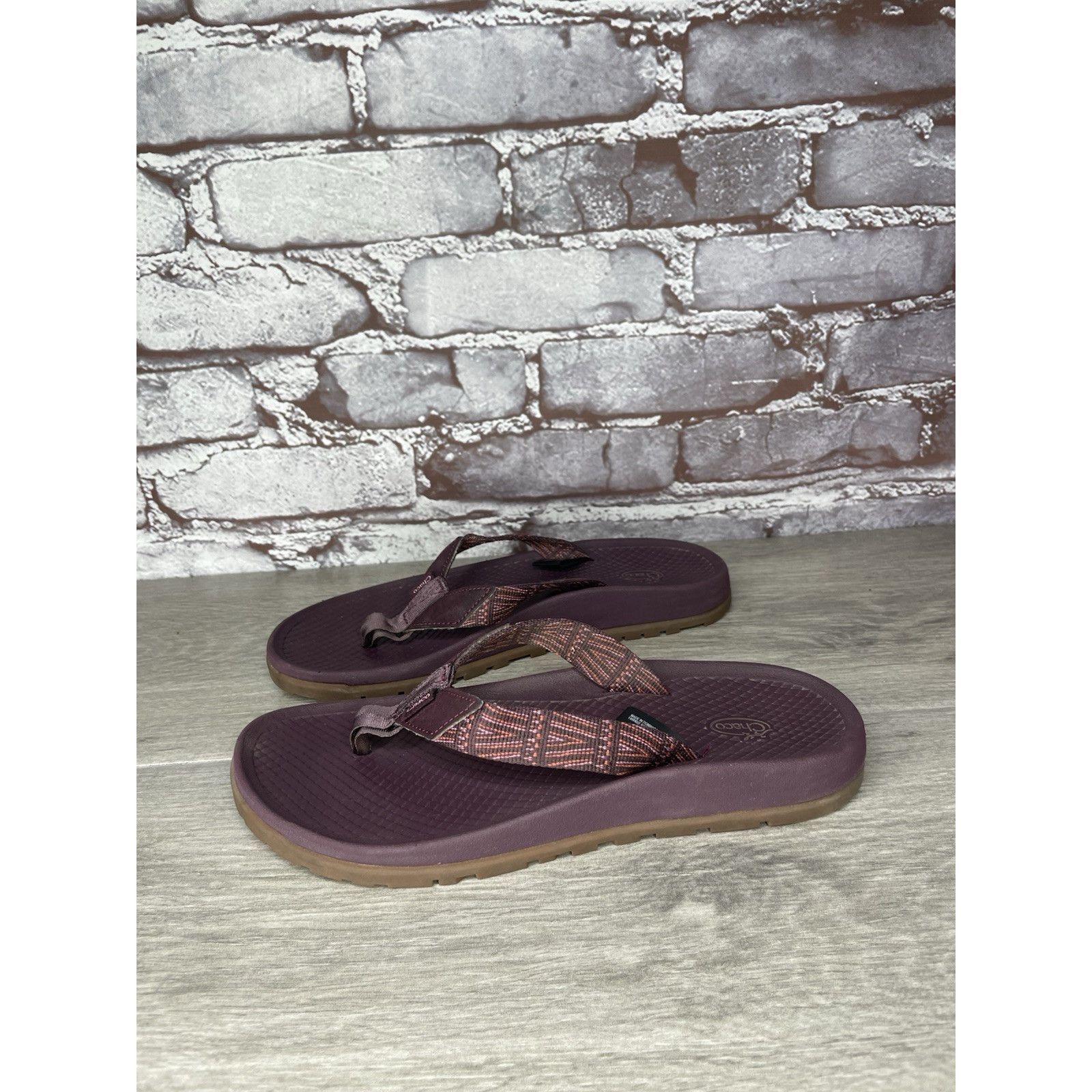 Chaco Chaco Lowdown Purple Polyester FlipFlops Beach Slide Sandals Size US 6 / IT 36 - 17 Thumbnail