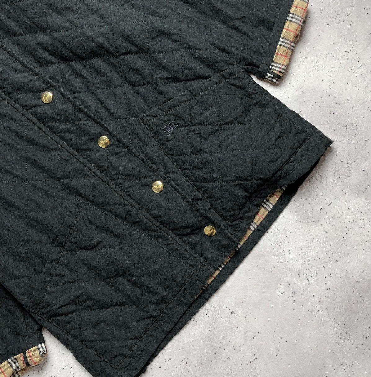 Burberry × Vintage Vintage Burberry Nova Check Qualited Coat Jacket Size US L / EU 52-54 / 3 - 3 Thumbnail