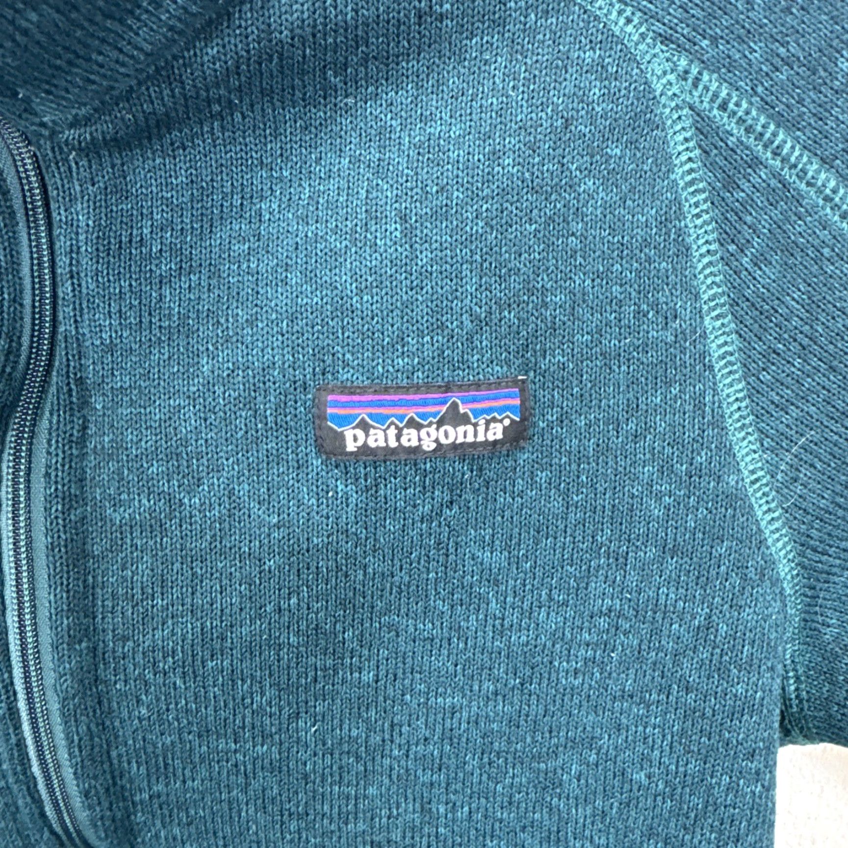 Patagonia Patagonia Sweater Women's 1/4-Zip Dark Borealis Green S Raglan Sleeve Pullover Casual Travel Fall Winter Regular Knit Zipper Size S / US 4 / IT 40 - 7 Thumbnail