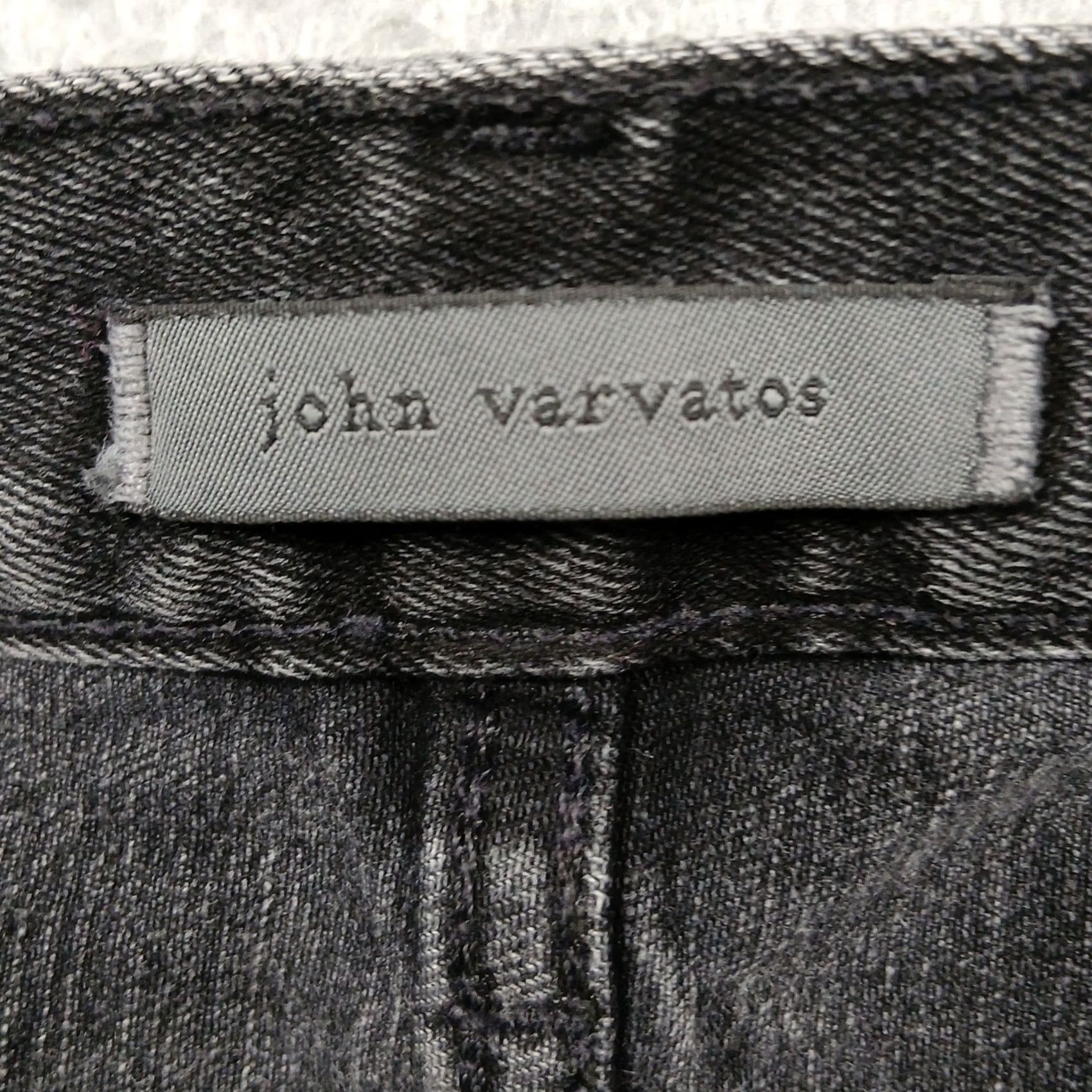 John Varvatos John Varvatos Jeans 38 Gray Black Wash JV701 Regular Fit Denim Shirt? Size US 38 / EU 54 - 5 Thumbnail