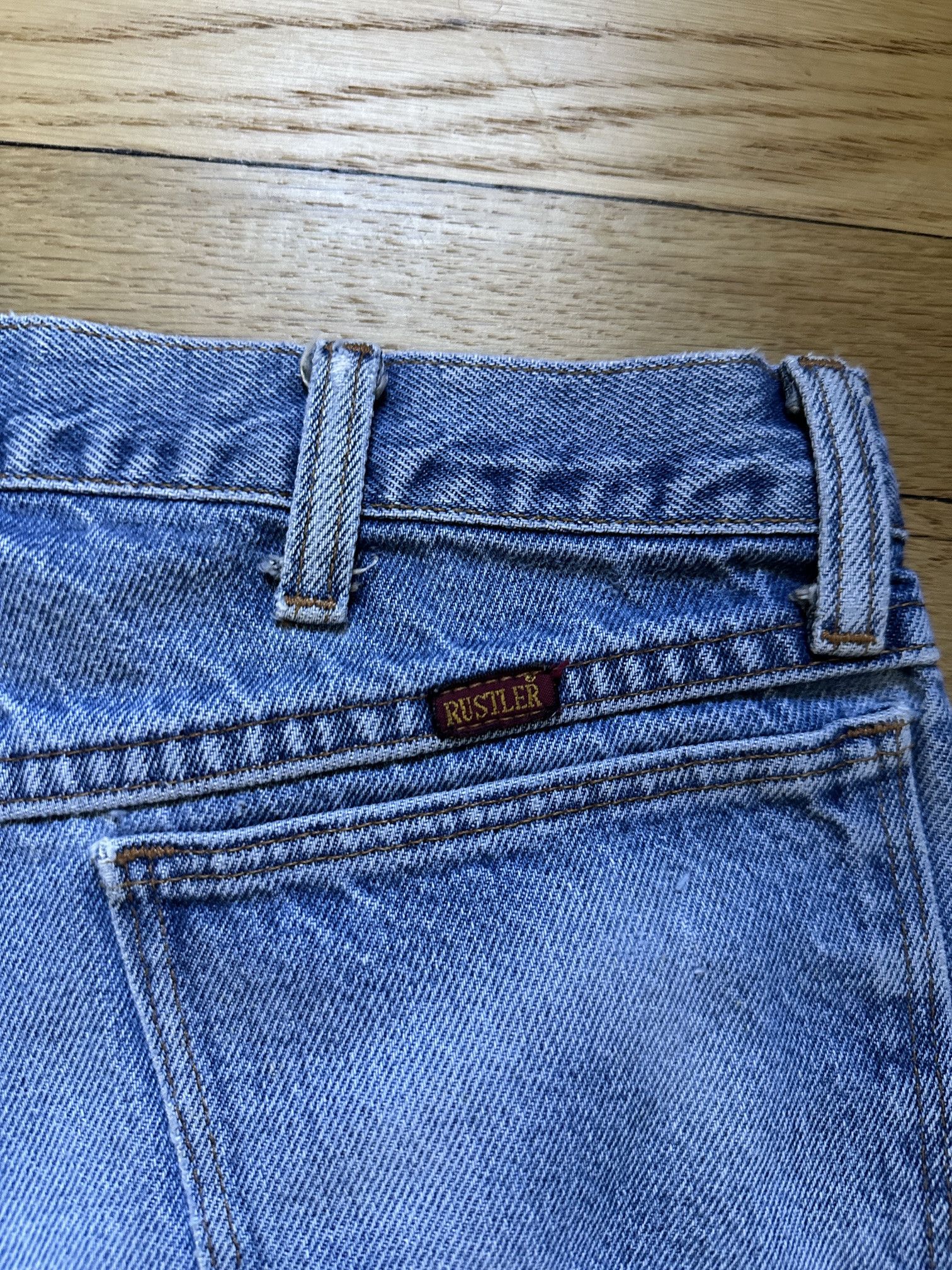 Rustler Rustler Men's Denim Blue Jeans Sz 30 x 30 Distressed Rips Size US 30 / EU 46 - 6 Thumbnail