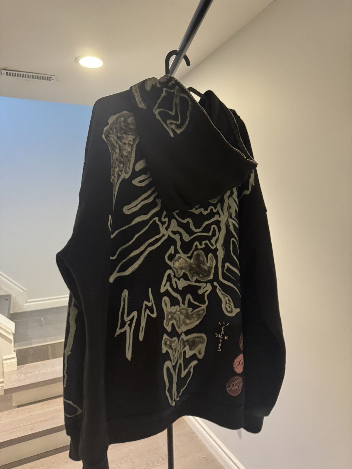 Fragment Design × Travis Scott Travis Scott Cactus Jack For Fragment Skeleton Zip Hoodie Size US XXL / EU 58 / 5 - 3 Thumbnail