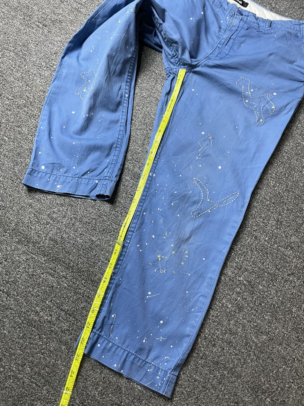 Issey Miyake × Ne-Net × Vintage Ne-net x Issey Miyake Paint Splatter Design Jeans (111) Size US 27 - 6 Thumbnail