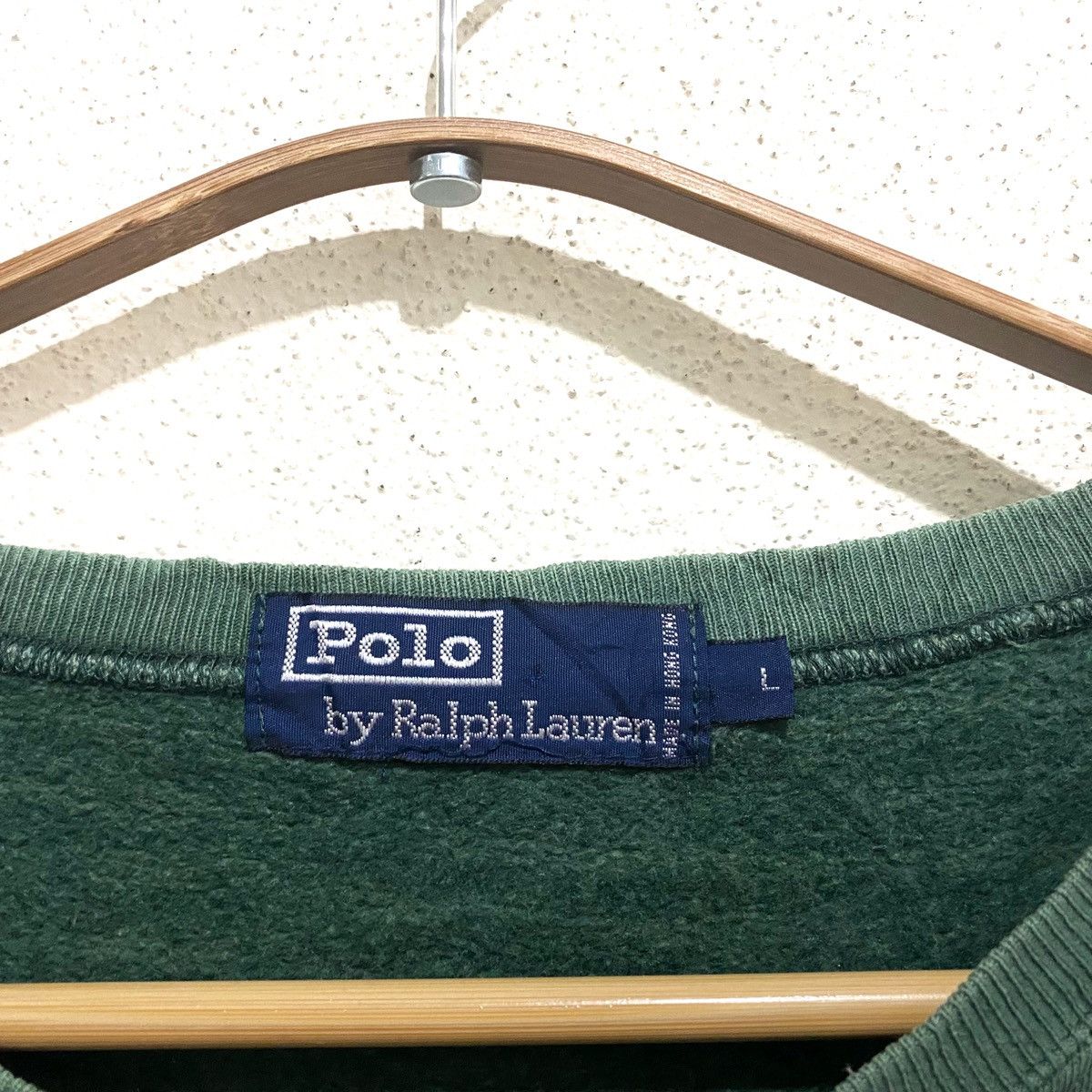Polo Ralph Lauren Vtg 90's POLO patchwork Green Grey Purple Oversize Jumper Size US L / EU 52-54 / 3 - 4 Thumbnail