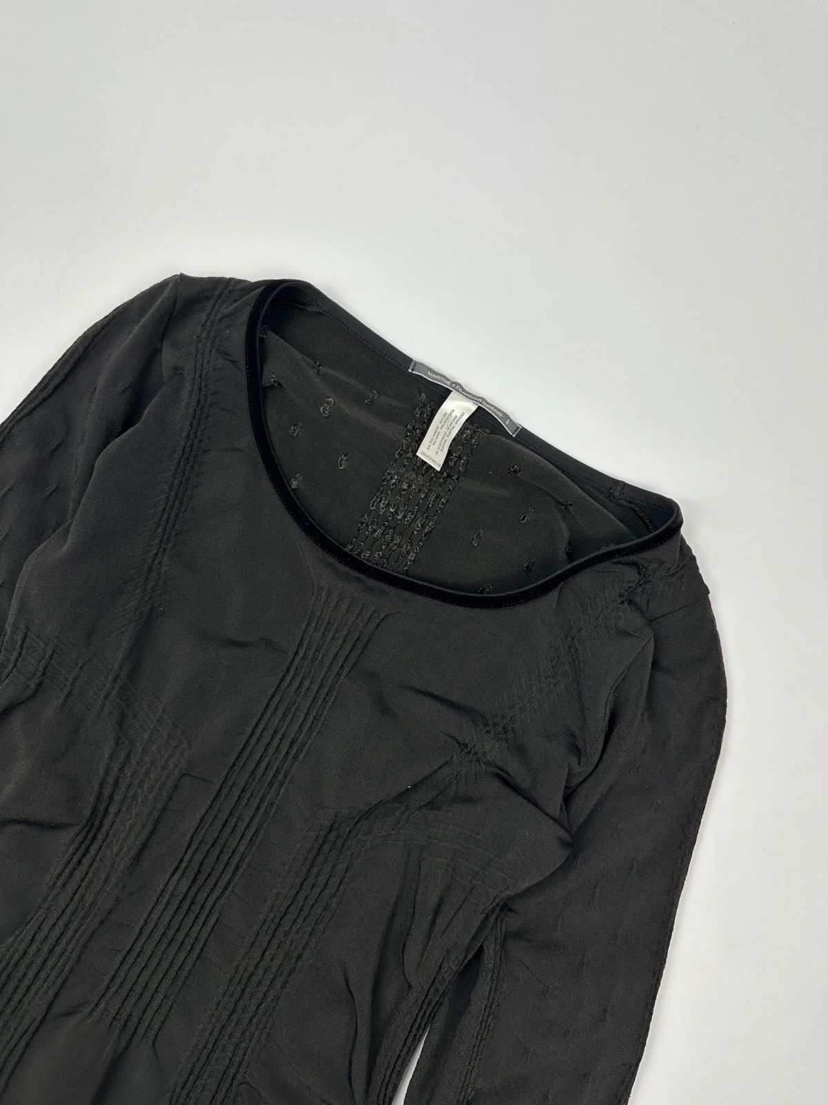 Marithe + Francois Girbaud Marithé + François Girbaud Stretch Fitted Black Longsleeves Size S / US 4 / IT 40 - 6 Thumbnail