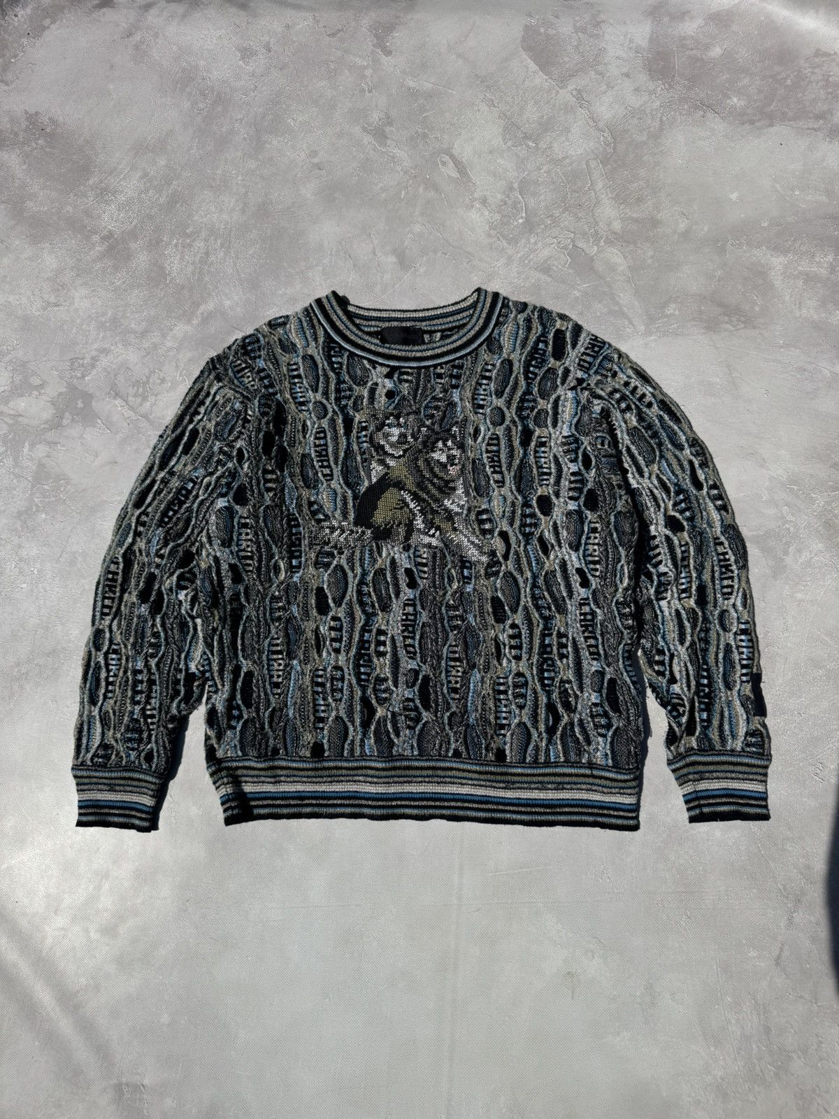Carlo Colucci Vintage Carlo Colucci Husky Coogi Style Knit Sweater Size US M / EU 48-50 / 2 - 1 Thumbnail