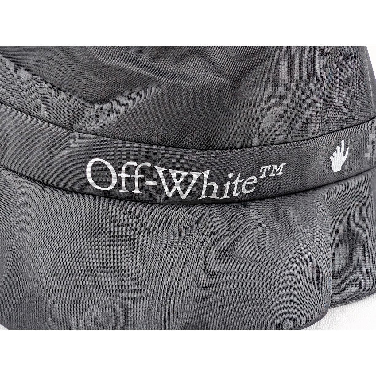 Off-White o1rshd1 Size: OS Logo Viscose Rain Cap in Black / White Size ONE SIZE - 16 Thumbnail