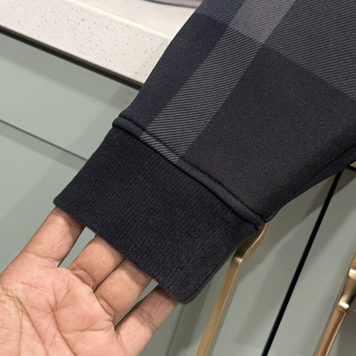 Burberry BURBERRY BLACK LABEL CRESTBRIDGE Black Checked Hoodie Size US L / EU 52-54 / 3 - 10 Thumbnail