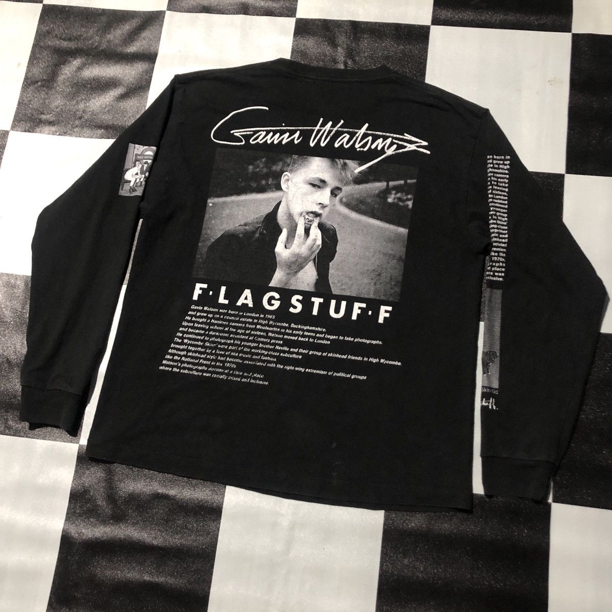 Flagstuff × Vintage Vintage Flagstuff X Gavin Watson Long Sleeve Tee Shirt Size US L / EU 52-54 / 3 - 4 Thumbnail