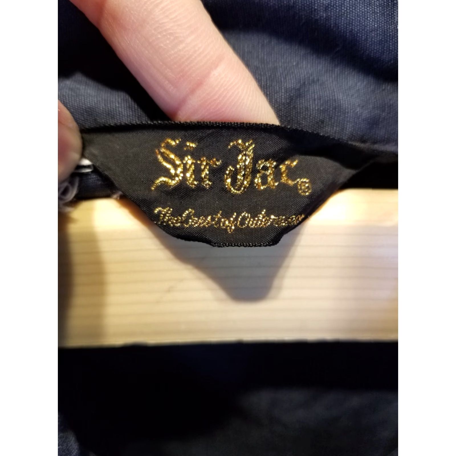 Vintage VINTAGE Sir Jac CONMATIC ZIPPER NAVY COTTON JACKET 50s 40 Mens Jacket Blue Cotton Bomber Cross Shoulder 18in Chest 21in Coast Guard Navy Blue Size US XXS / EU 40 - 7 Thumbnail