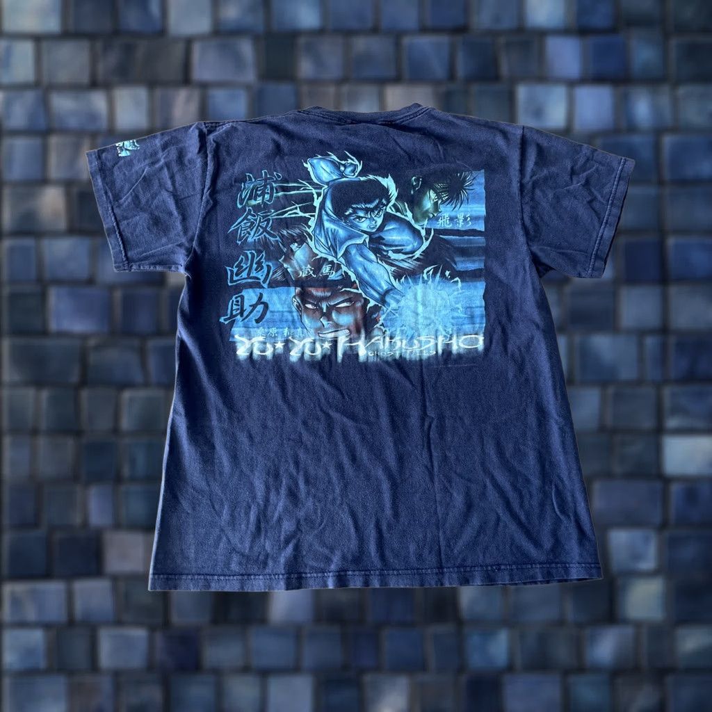 Vintage VINTAGE ODM Ghost Anime T-Shirt Navy Blue Size M Men Crew Neck Short Sleeve 2000s Y2K manga Size US M / EU 48-50 / 2 - 1 Thumbnail