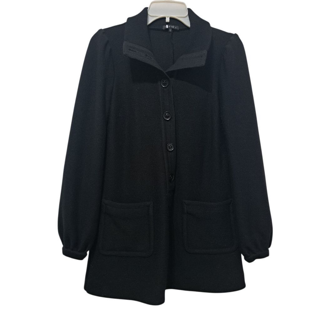 Theory Theory Wool Blend Button-Up Coat Preppy Goth School Girl Siz Size XS / US 0-2 / IT 36-38 - 3 Thumbnail