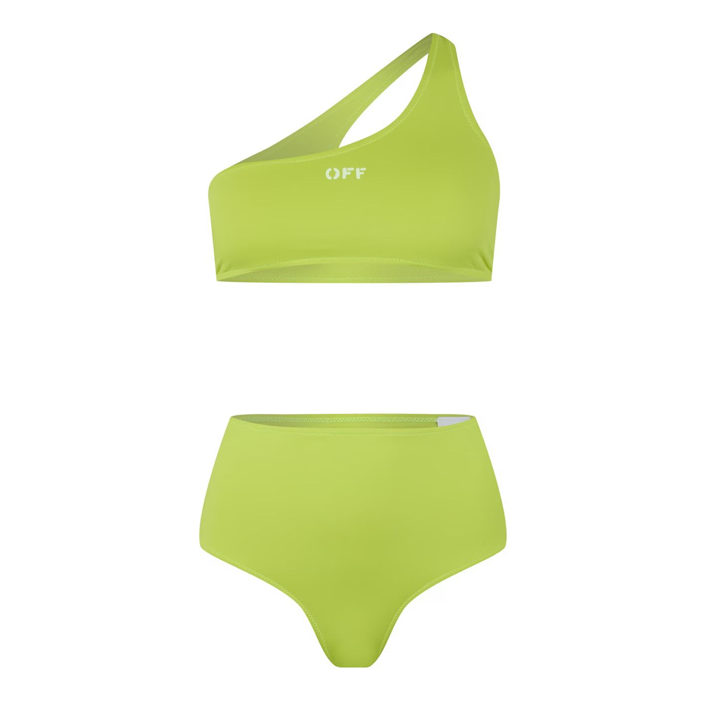 Off-White o1g2r1mq0125 Size: 38 / Logo Bikini Set in Green Size ONE SIZE - 1 Thumbnail