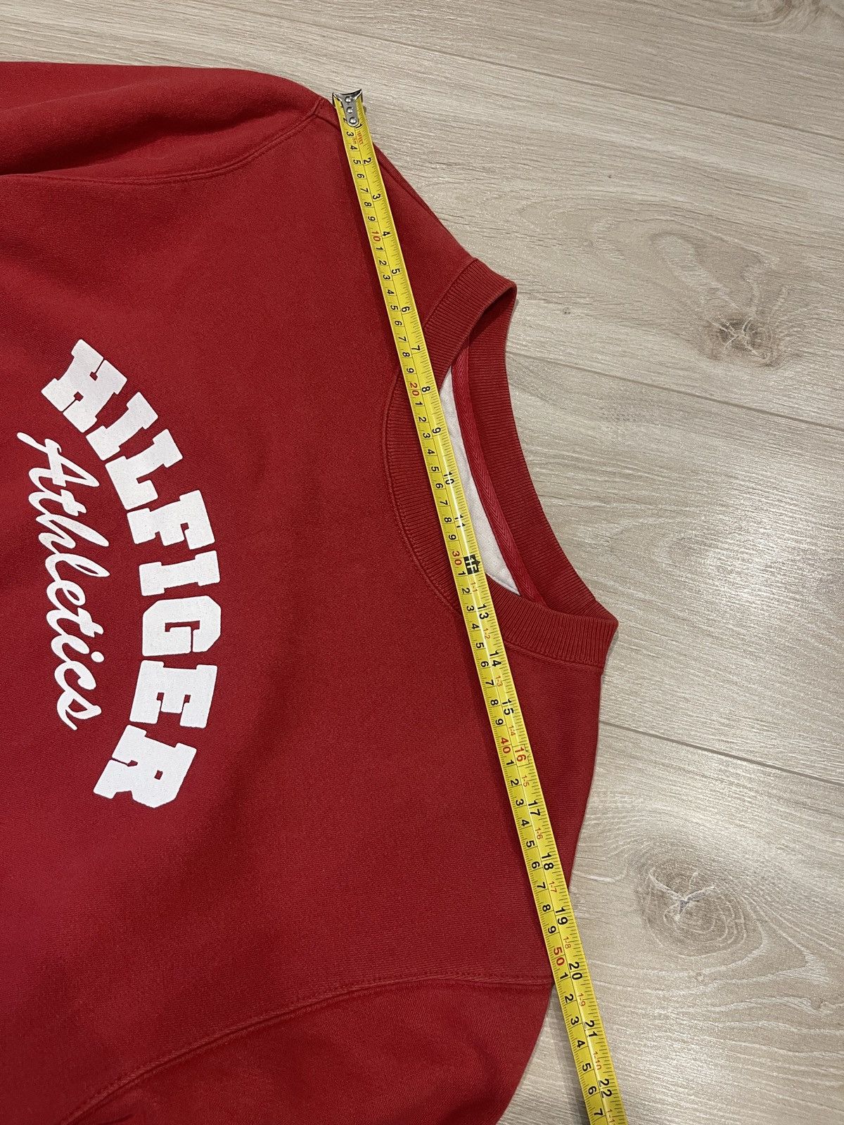 Tommy Hilfiger Tommy Hilfiger Vintage Sweatshirt Mens Red Cotton 85 L Size US L / EU 52-54 / 3 - 10 Thumbnail