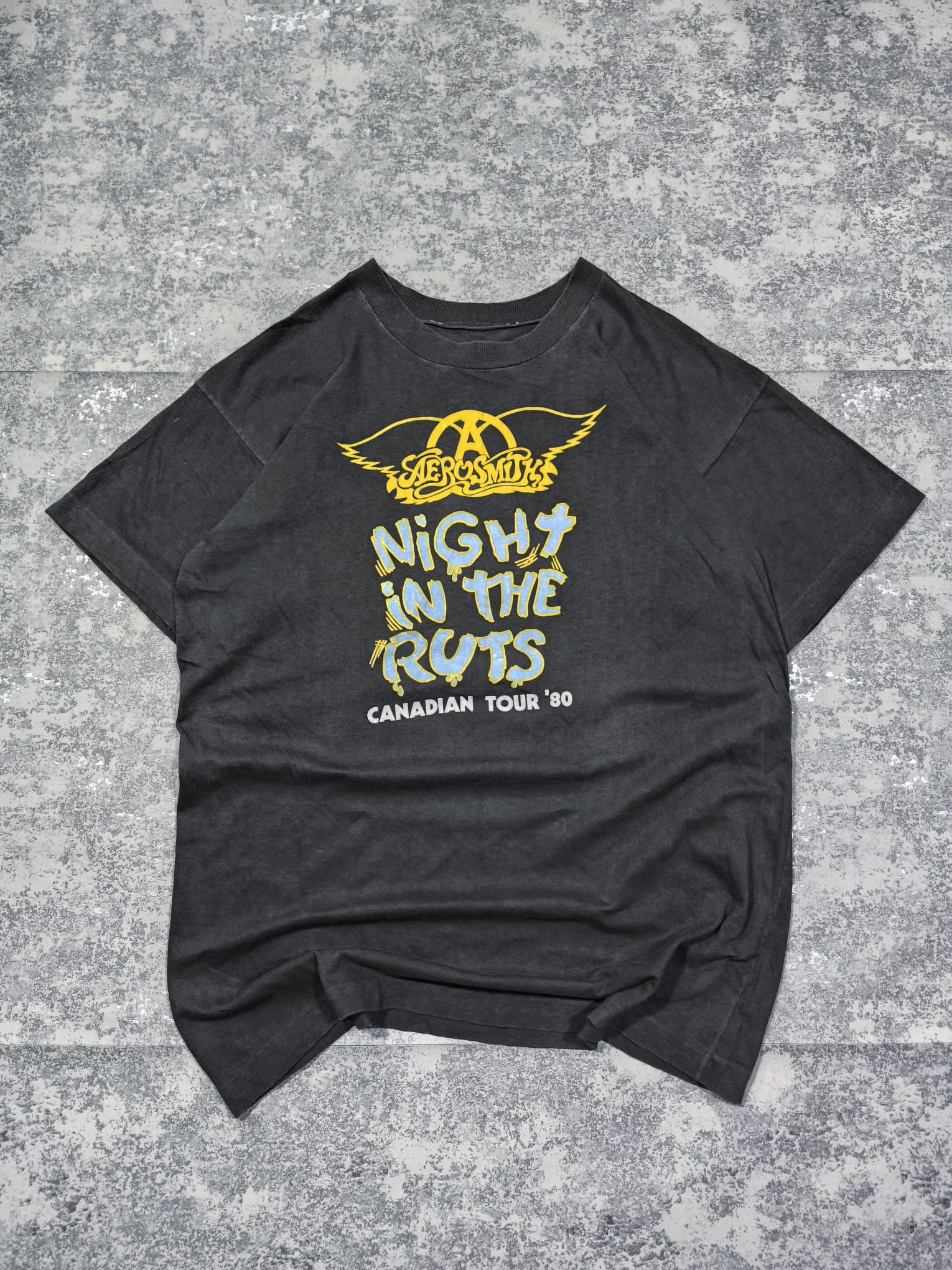 Band Tees × Vintage vintage single stitch 80s Aerosmith 1997 Night in the Ruts Size US M / EU 48-50 / 2 - 1 Thumbnail