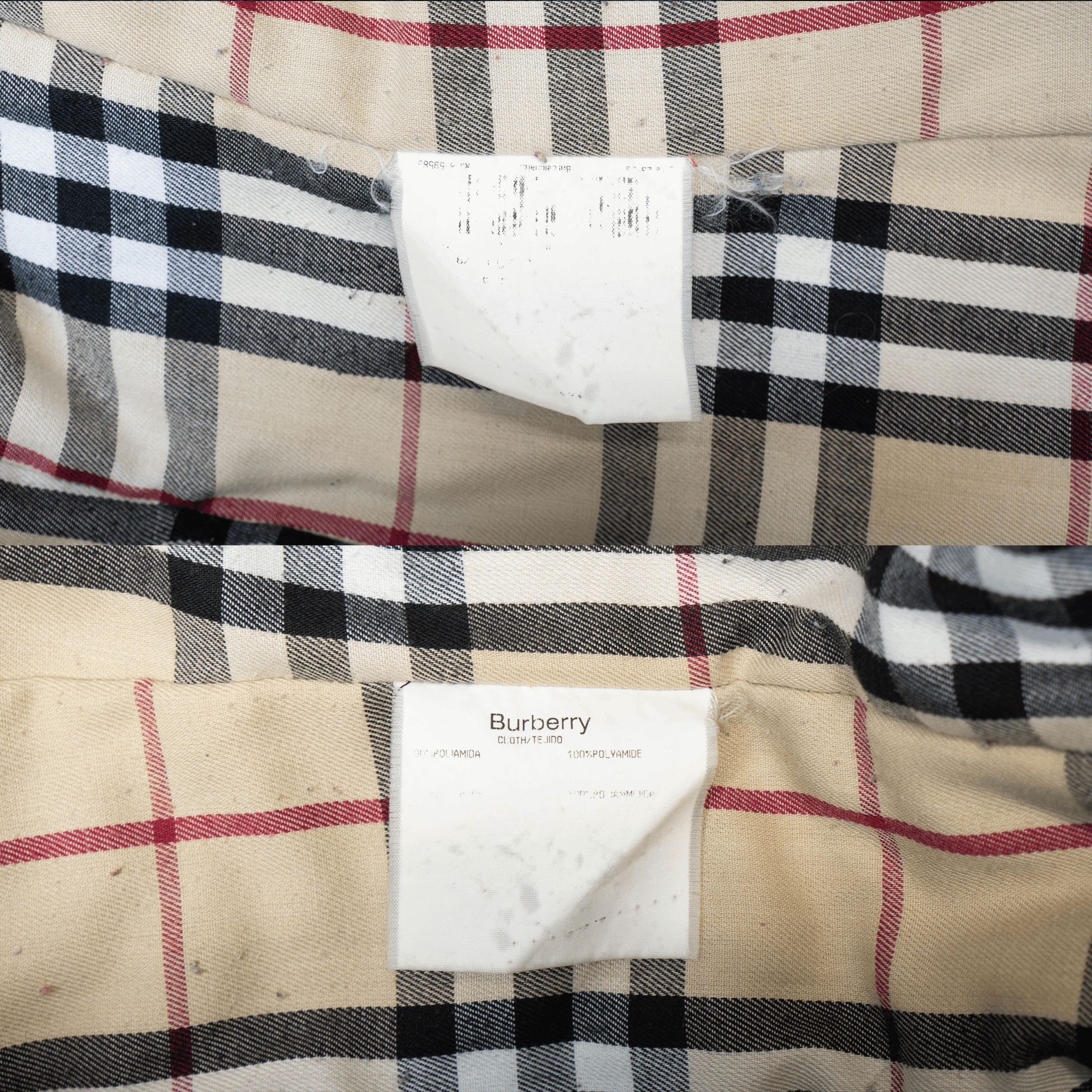 Burberry BURBERRY Check Women Quilted Jacket Burgundy Vintage 90s 00s Size S / US 4 / IT 40 - 10 Thumbnail