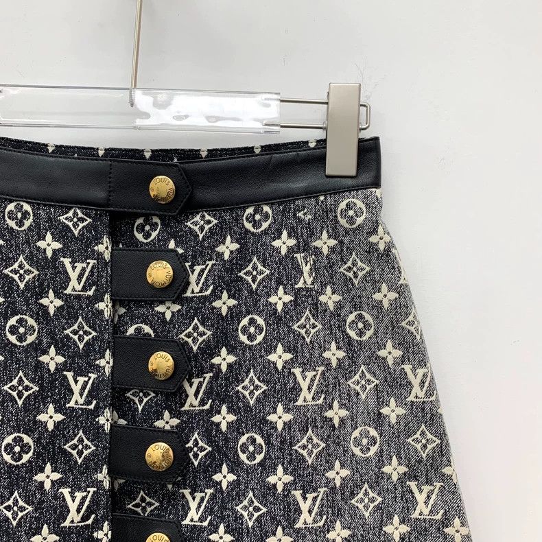 Louis Vuitton Louis Vuitton 23 black and grey logo full print cotton sin Size 35" - 3 Thumbnail