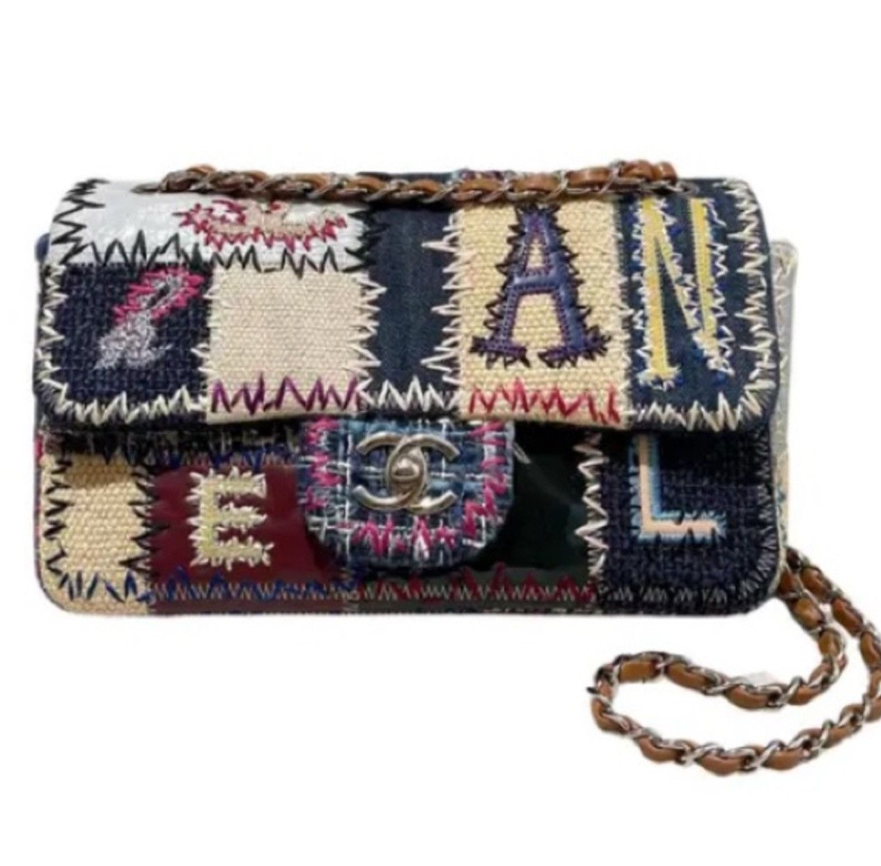 Chanel Chanel Rare Denim Patchwork Flap Bag Size ONE SIZE - 16 Thumbnail