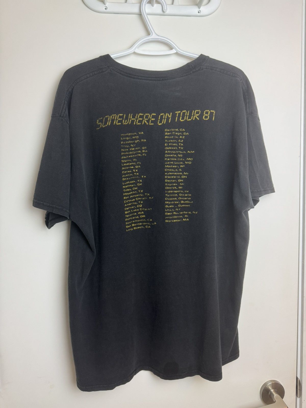 Vintage Vintage Iron Maiden Somewhere On Tour 87 Size US L / EU 52-54 / 3 - 2 Thumbnail