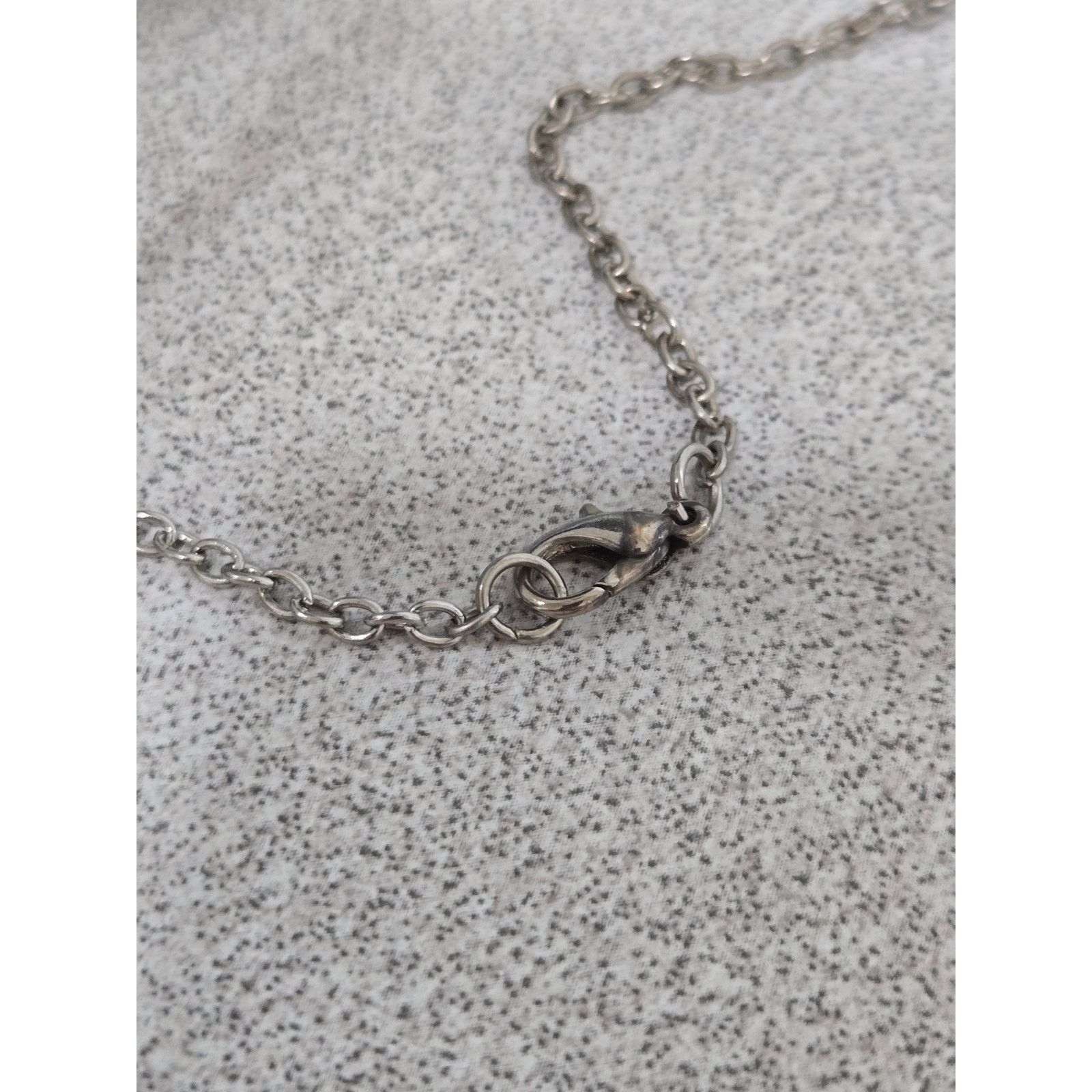 Other Silver Chain Pink Geo Shape w/Chain Tassel Pendant Necklace Size ONE SIZE - 3 Thumbnail