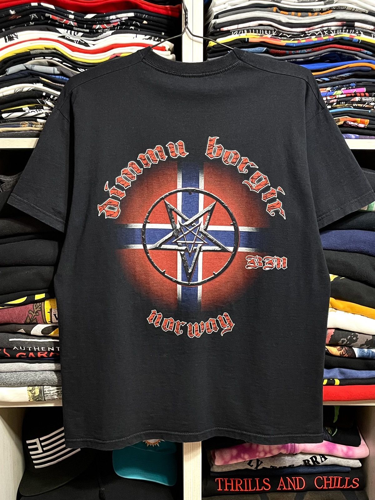 Band Tees Vintage Y2K Dimmu Borgir Death Metal Band T-Shirt Black Size US L / EU 52-54 / 3 - 9 Thumbnail
