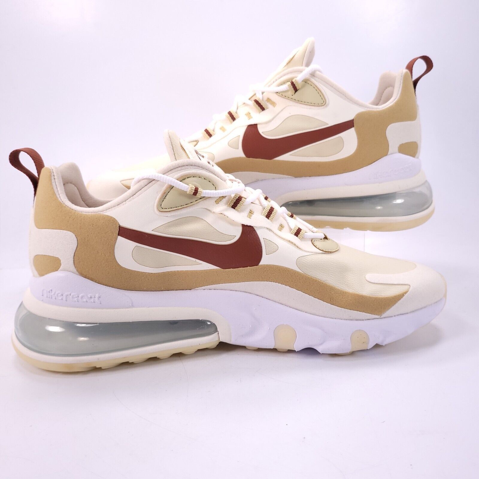 Nike Nike Air Max 270 React Shoe Womens Size 11 AT6174-700 Beige Size US 11 / IT 41 - 5 Thumbnail