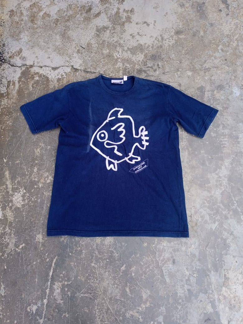 Issey Miyake Vintage Hai Sporting Gear Embroidery Fish Sample Tshirt Size US M / EU 48-50 / 2 - 1 Thumbnail