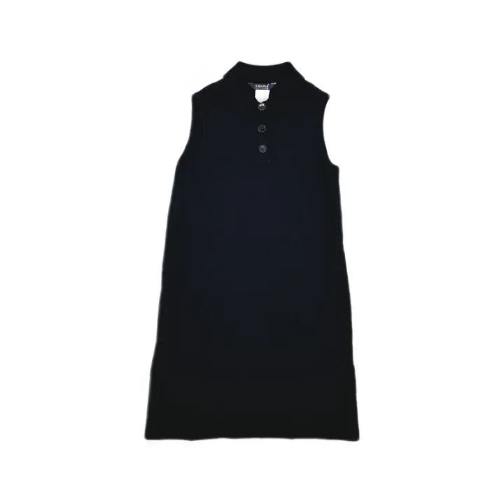 Max Mara Maxmara Stylish Sleeveless Dress in Black 0079 Size L / US 10 / IT 46 - 1 Thumbnail