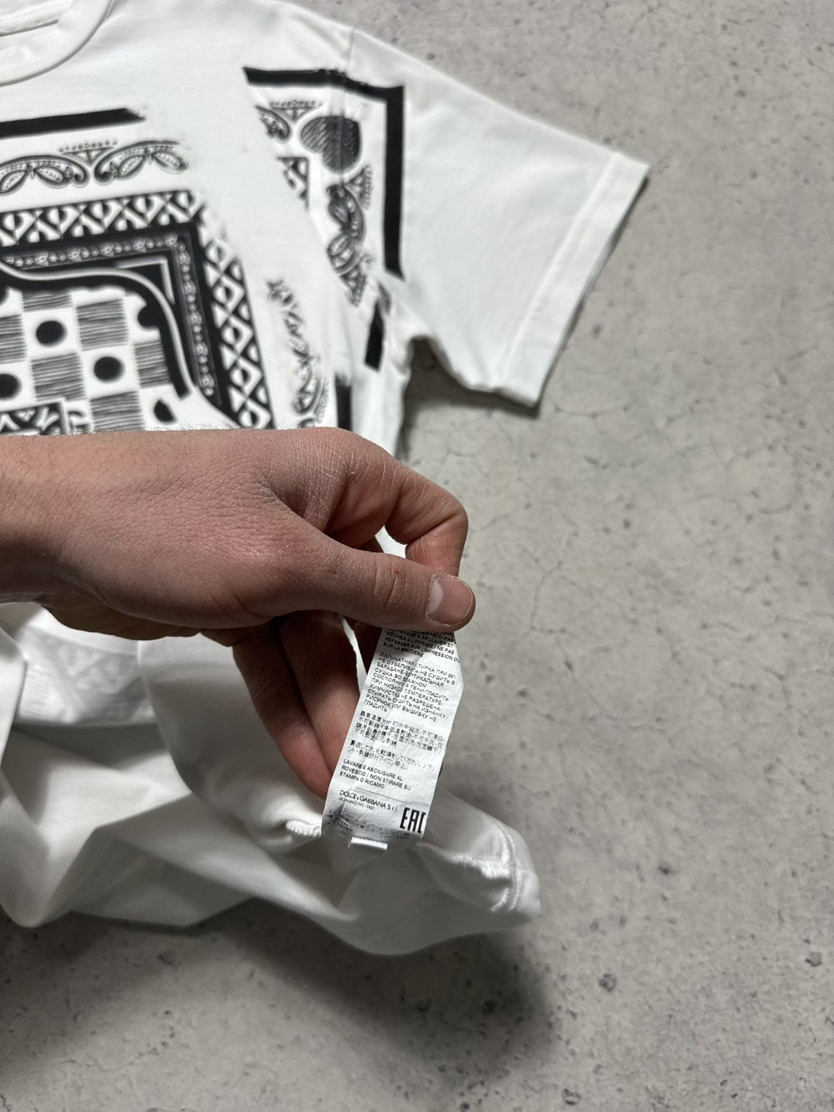 Dolce & Gabbana Dolce & Gabbana DG Bandana White Luxury T-Shirt Size US S / EU 44-46 / 1 - 10 Thumbnail