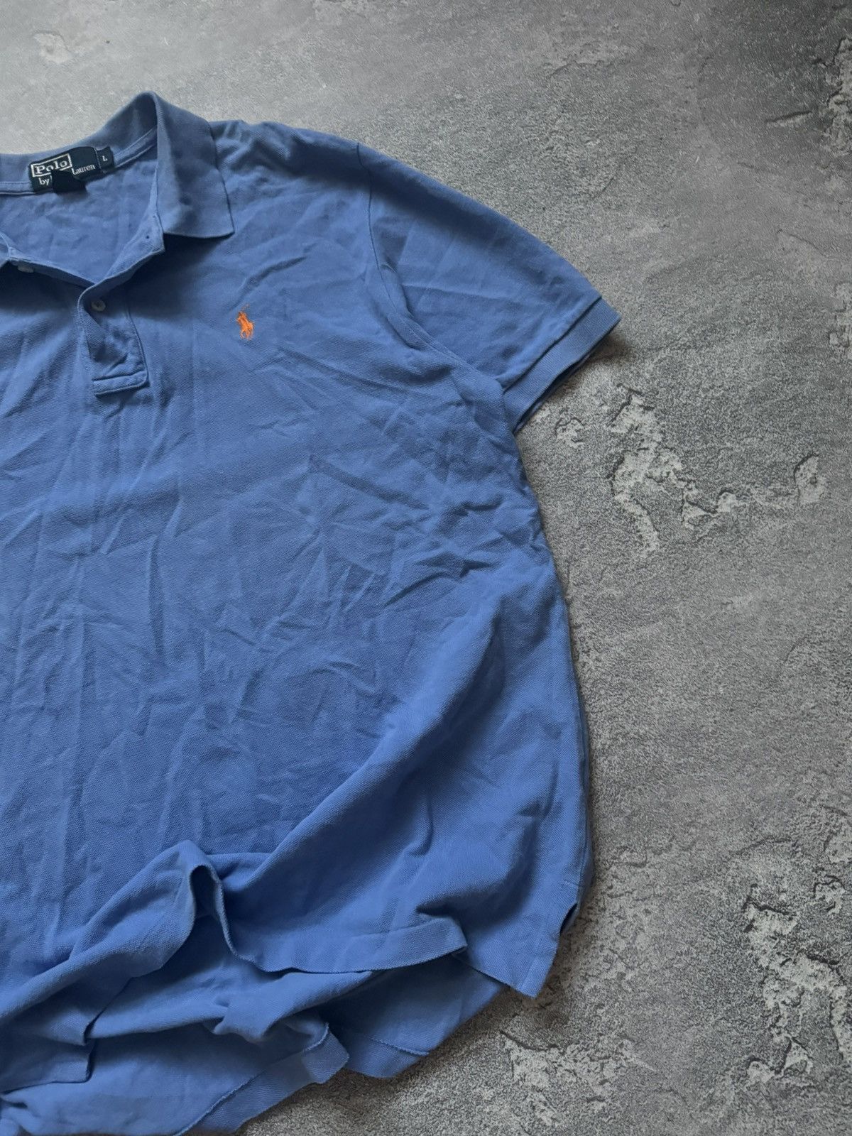 Polo Ralph Lauren × Vintage Polo Ralph Lauren L blue polo tee Tshirt relaxed dress rugby Size US L / EU 52-54 / 3 - 3 Thumbnail