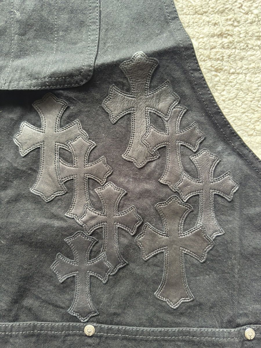 Chrome Hearts CHROME HEARTS black cross-patched leather apron Size ONE SIZE - 2 Thumbnail