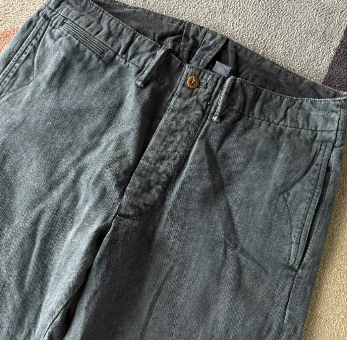 RRL Ralph Lauren RRL Ralph Lauren Double RL Herringbone Officer Pants K22 Size US 31 - 3 Thumbnail