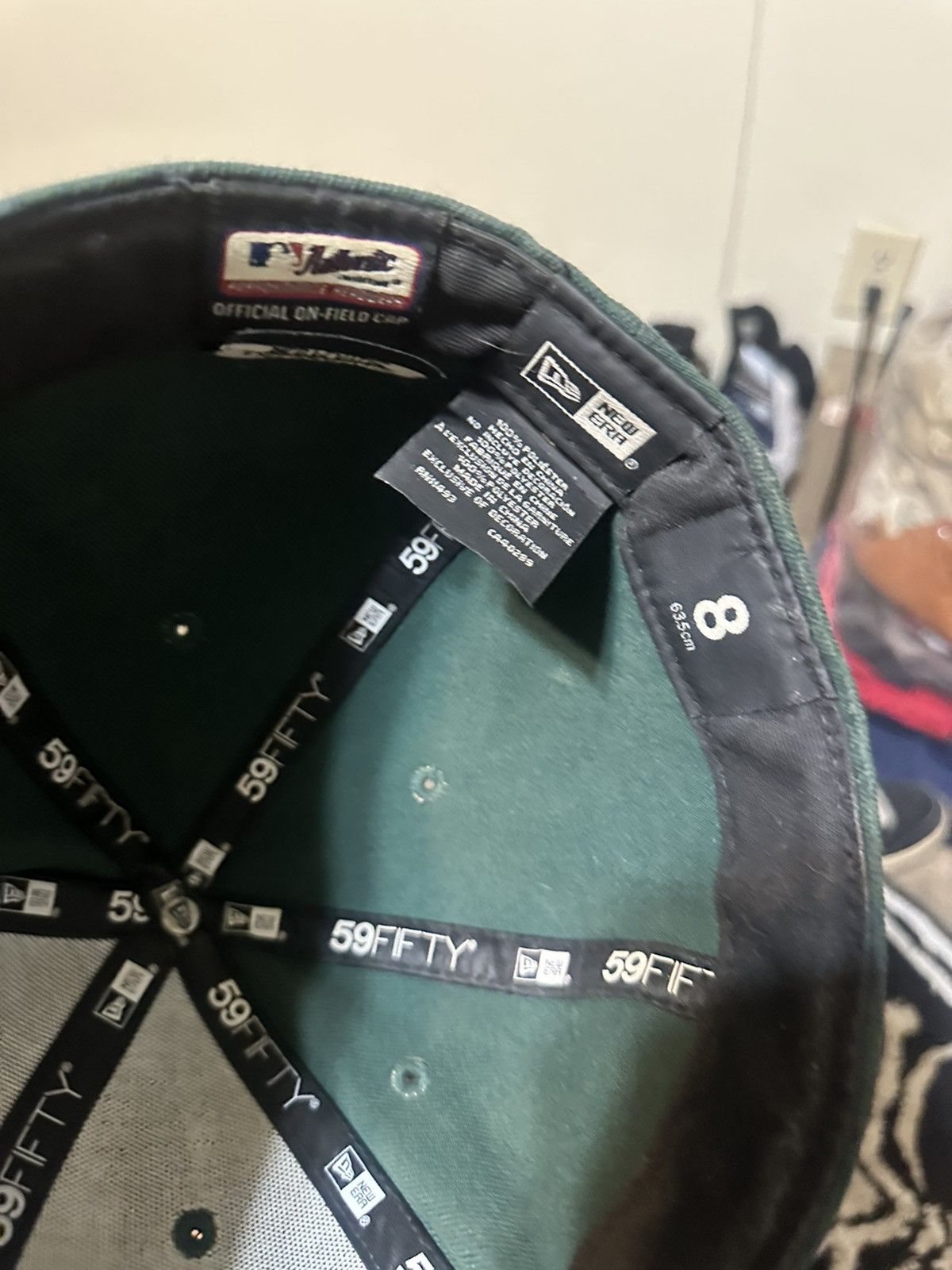 MLB Vintage Oakland Athletics “triple green” hat 00s size 8 Size ONE SIZE - 7 Thumbnail