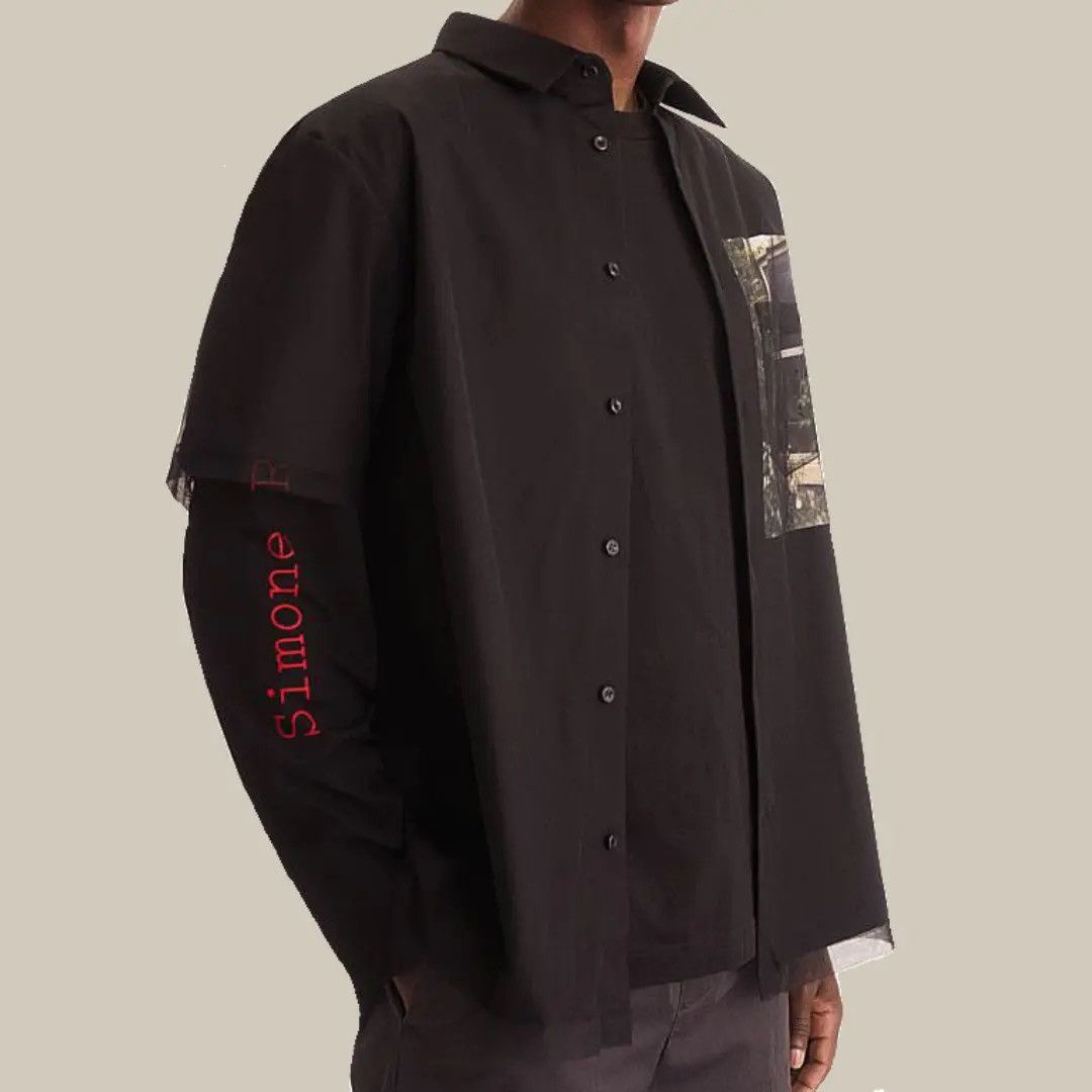 Simone Rocha Simone Rocha x H&M Black Tulle Layered Short Sleeve Shirt M Size US M / EU 48-50 / 2 - 1 Thumbnail