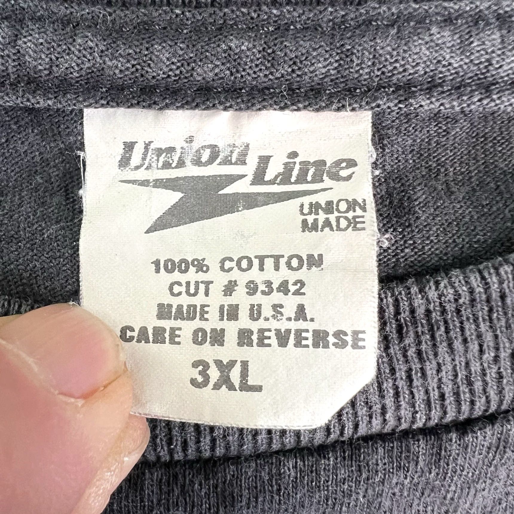 Vintage VINTAGE Union Line Teamsters Local 919 Houston TX T-Shirt Mens 3XL Black Union Pride 90s Labor Union Classic Graphic Print Short Sleeve Size US XXL / EU 58 / 5 - 5 Thumbnail