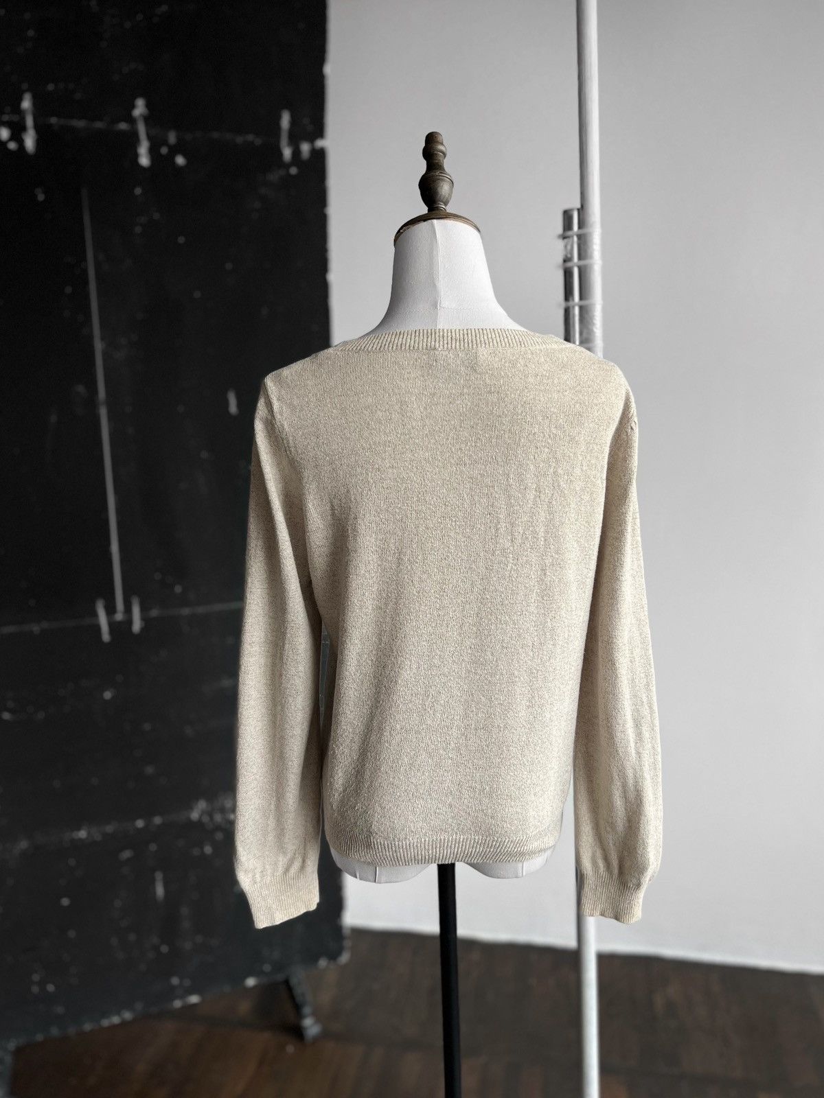 A.P.C. A.P.C. Rue Madame Paris Beige Cotton Linen LS Cardigan Size XS / US 0-2 / IT 36-38 - 2 Thumbnail