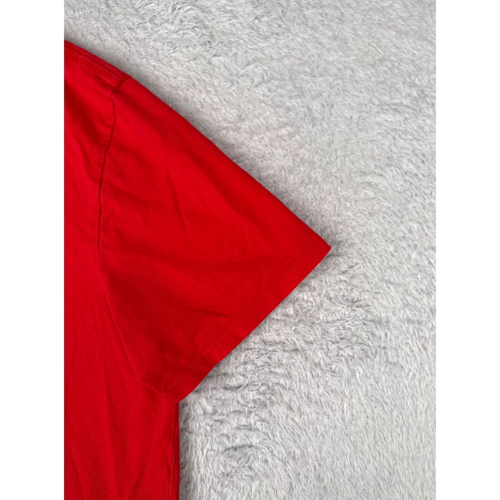 Tommy Hilfiger VINTAGE Tommy Hilfiger Shirt Adult XL Red Short Sleeve Crew Neck 100% Cotton Logo Men Size US XL / EU 56 / 4 - 2 Thumbnail