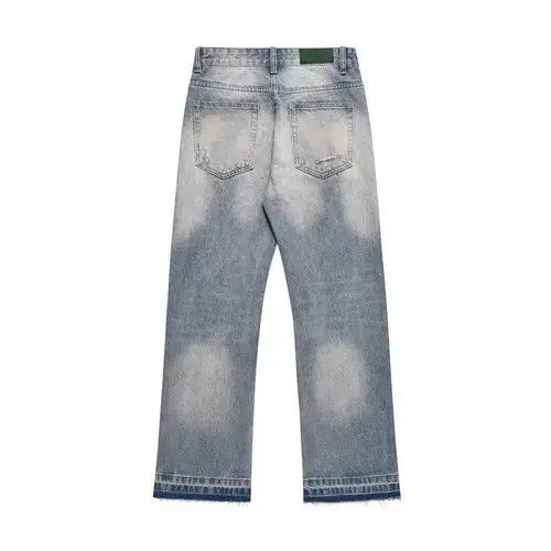 Jean Men's street style washed dirty ripped jeans Size US 32 / EU 48 - 7 Thumbnail
