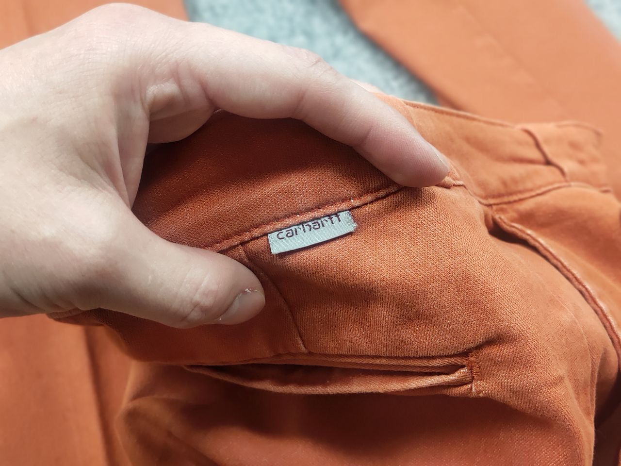 Carhartt Vintage 90's Carhartt Master Trouser Pants Canvas orange Size US 30 / EU 46 - 13 Thumbnail