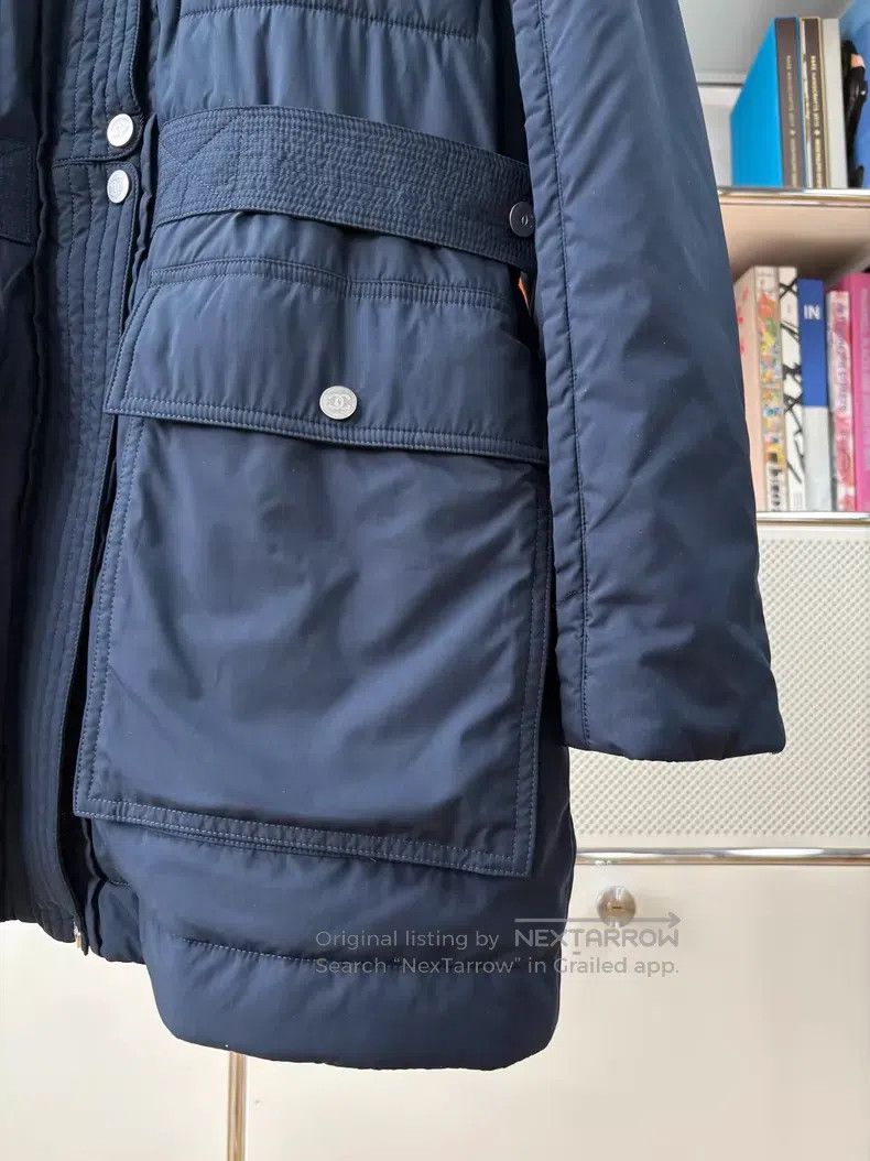 Chanel Chanel Dark blue stand-up collar four-pocket hooded cotton Size XS / US 0-2 / IT 36-38 - 4 Thumbnail