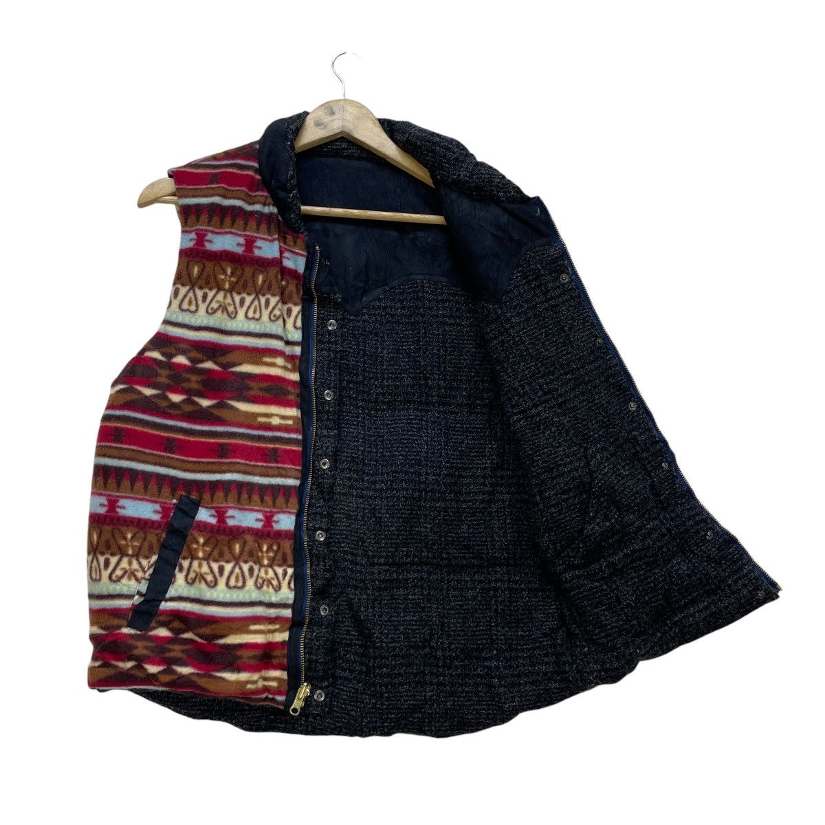 Japanese Brand × Native Vintage Kriff Mayer Reversible Vest Navajo Style Size US M / EU 48-50 / 2 - 3 Thumbnail