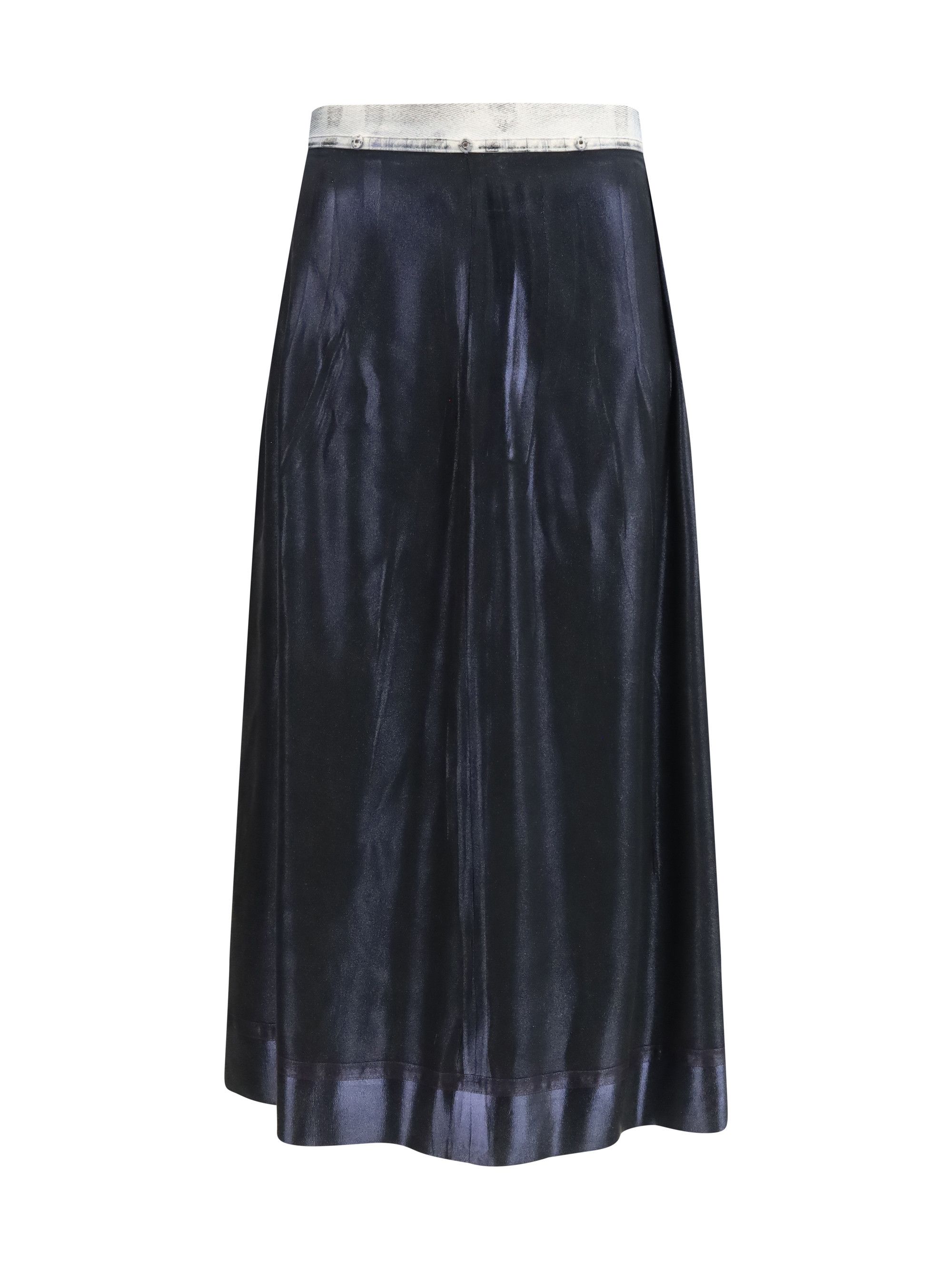 Maison Margiela Foil-treated midi Skirt Size 30" / US 8 / IT 44 - 1 Thumbnail