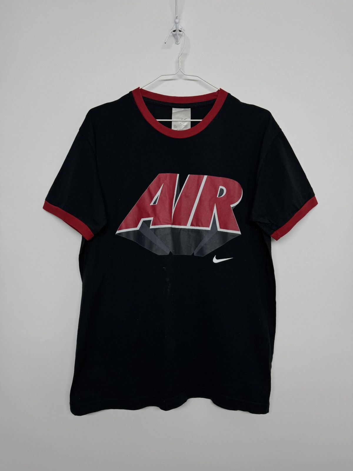 Nike Vintage 90’s Nike Air Tag T-Shirt Size L / US 10 / IT 46 - 1 Thumbnail
