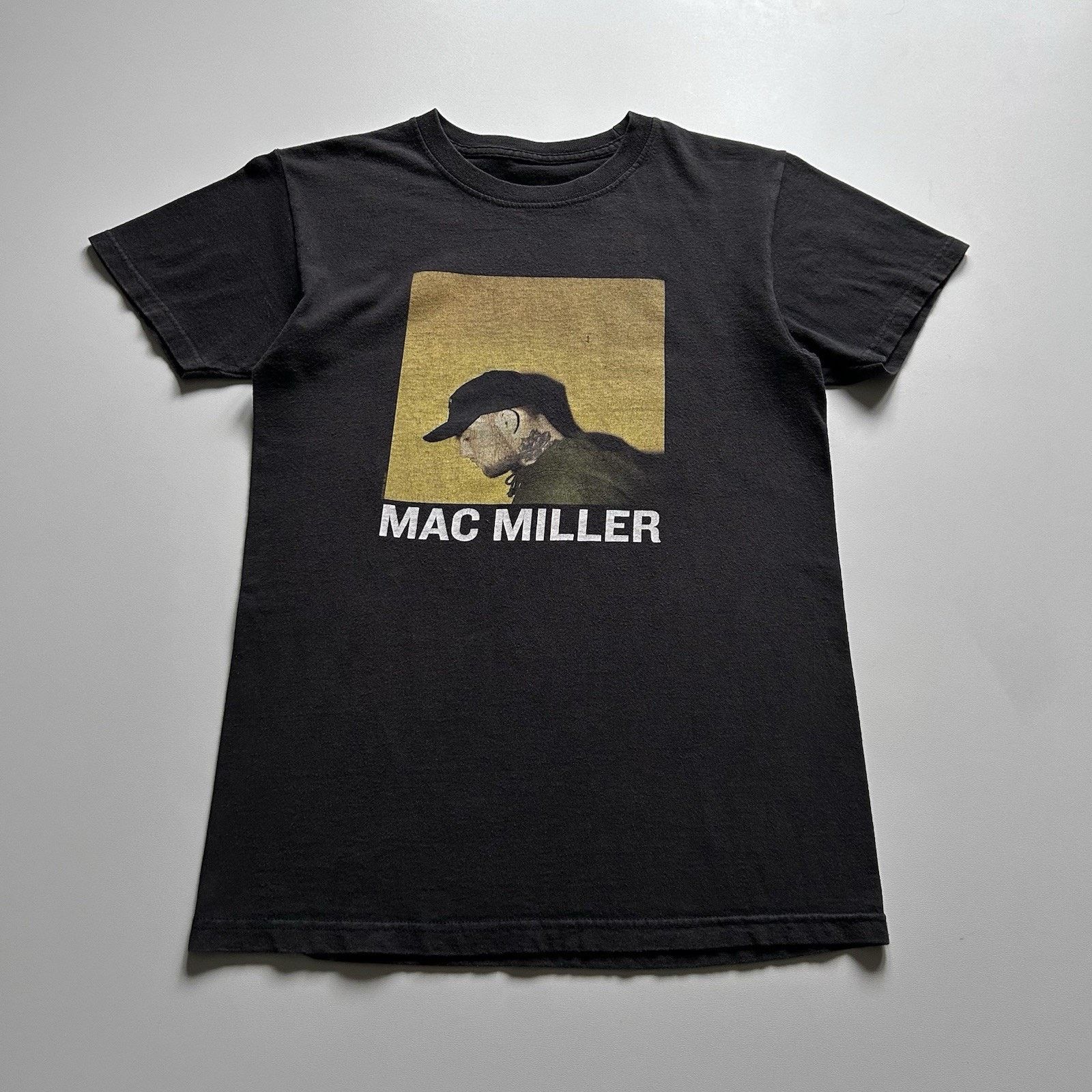 Mac Miller T Shirt Small Black Art Portrait Tour Concert Tee