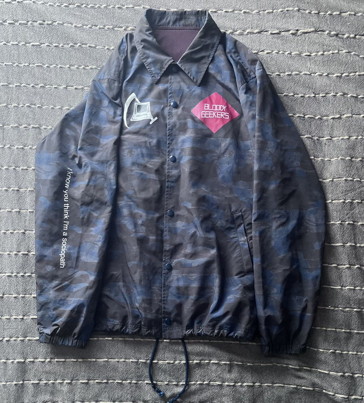 Undercover Undercover Bloody Geekers Coach Jacket UCW4212 Size US XL / EU 56 / 4 - 1 Thumbnail