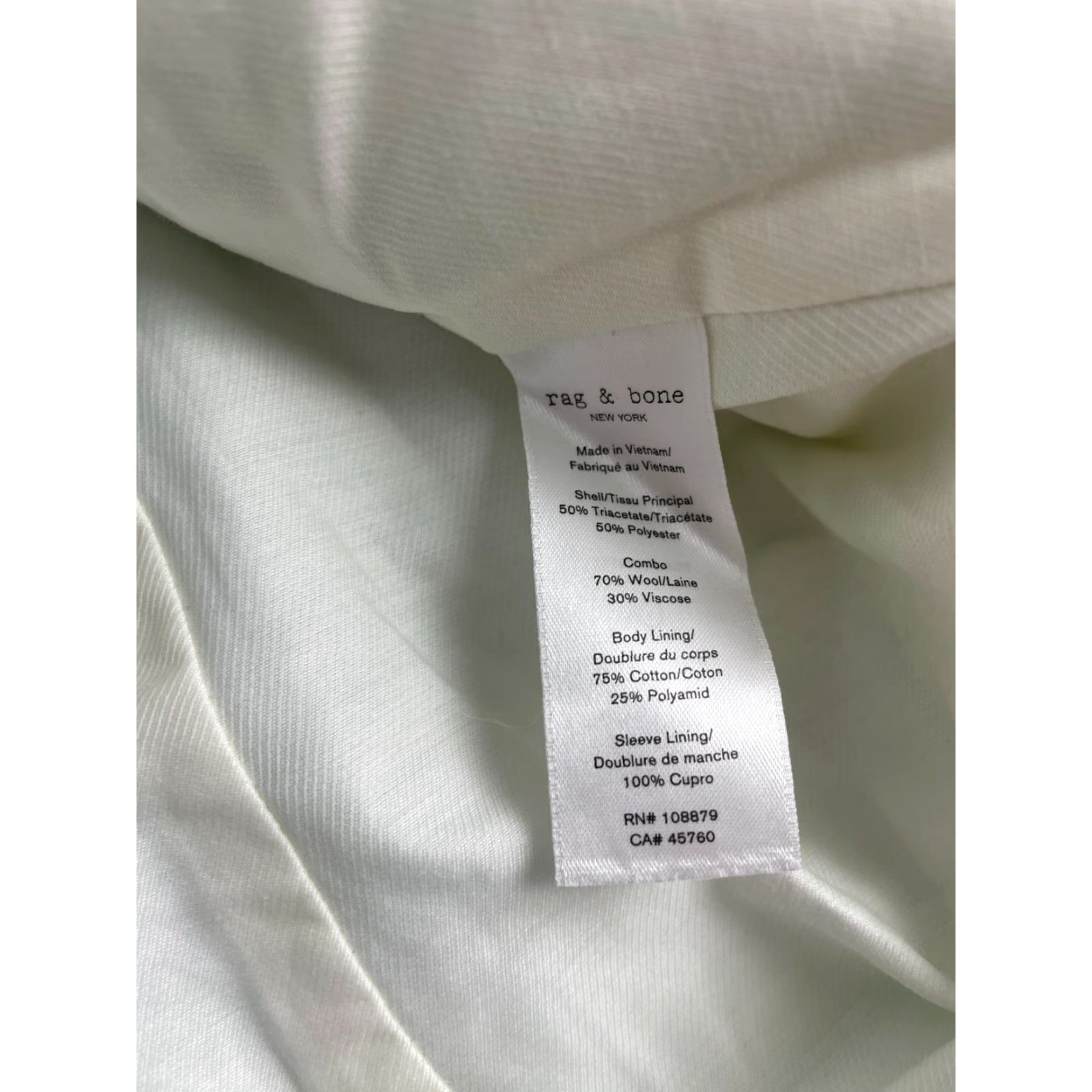 H&M Divided by H&M Shirt Womens XS White Ribbed Crop Top Cut Out Rag & Bone T-Shirt Casual Modern Cropped Short Sleeve Boat Neck Pullover Size XS / US 0-2 / IT 36-38 - 7 Thumbnail