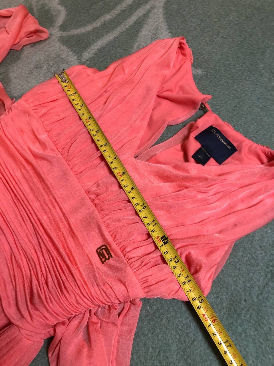 Roberto Cavalli Roberto Cavalli chiffon Dress Coral Pink Belted Collar Size M / US 6-8 / IT 42-44 - 7 Thumbnail