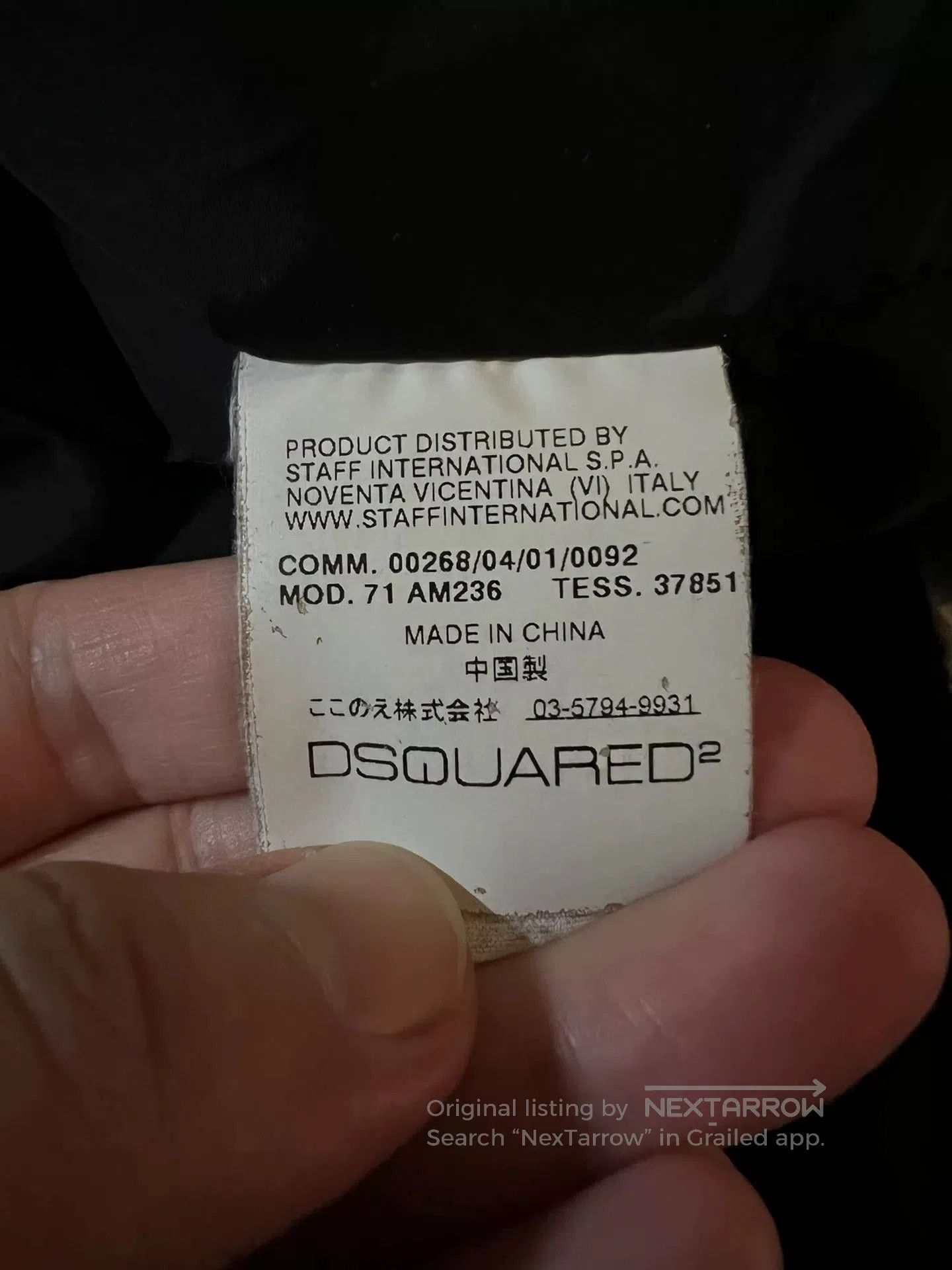 Dsquared2 dsquared2 black zippered down jacket. Size US L / EU 52-54 / 3 - 8 Thumbnail